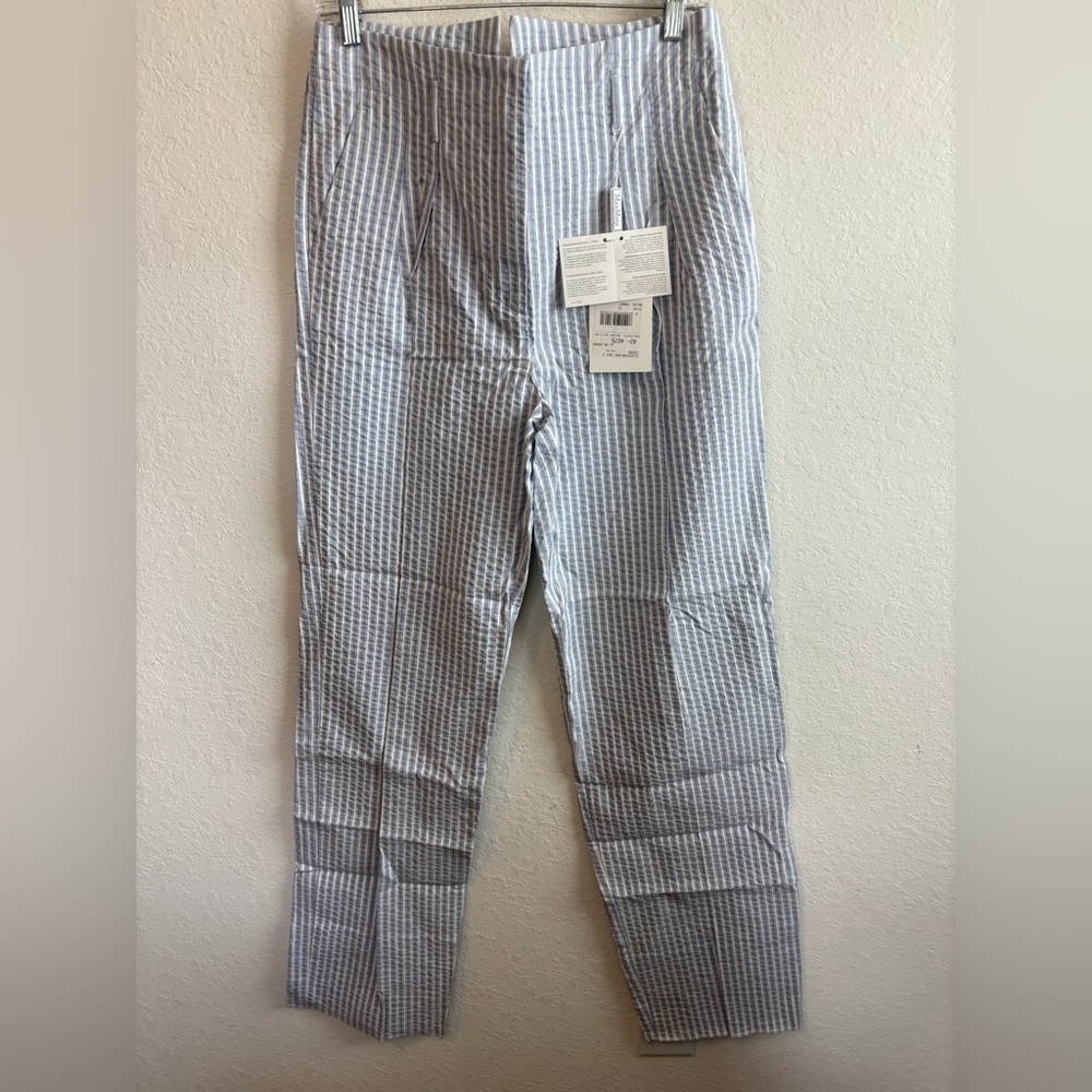 Maxmara Blue White Striped Pants Size 12